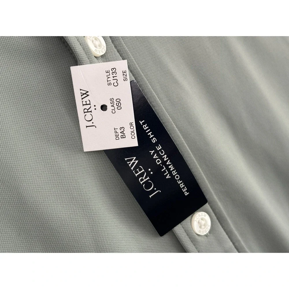 J. Crew Performance All Day Dry Mens Long Sleeve Button Down Shirt XL NWT 0703